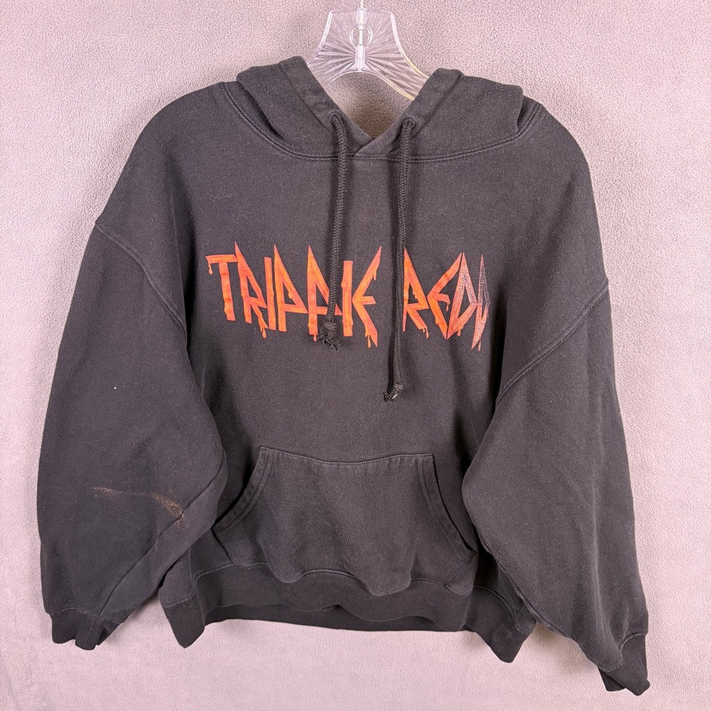 Trippie Redd Hoodie Mens Large Black Life's a Trip Graphic Pullover Sweatshirt